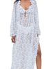 CAROLINE CONSTAS CAROLINE CONSTAS Cosima Cover Up Dress Blue White - 1