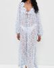 CAROLINE CONSTAS CAROLINE CONSTAS Cosima Cover Up Dress Blue White - 5
