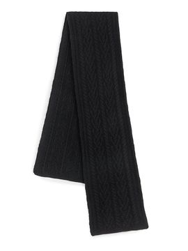 Carolyn Rowan Collection Women's Cable Knit Cashmere Scarf
