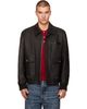 CARRER CARRER Black Coda Leather Jacket - 1