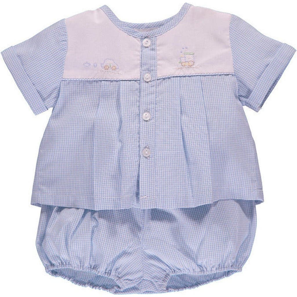 Carriage Boutique Carriage Boutique Boy Spring 2pc. Short Set Bubble Romper - Baby