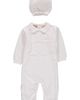 Carriage Boutique Carriage Boutique Elegant Christening Romper & Hat Set - 1