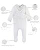 Carriage Boutique Carriage Boutique Elegant Christening Romper & Newsboy Cap Set - 2