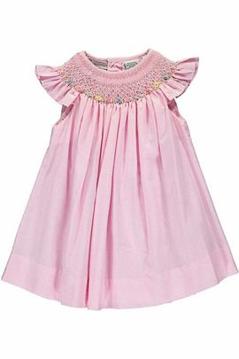 Carriage Boutique Carriage Boutique Girl Pink Bishop Dress - Baby 