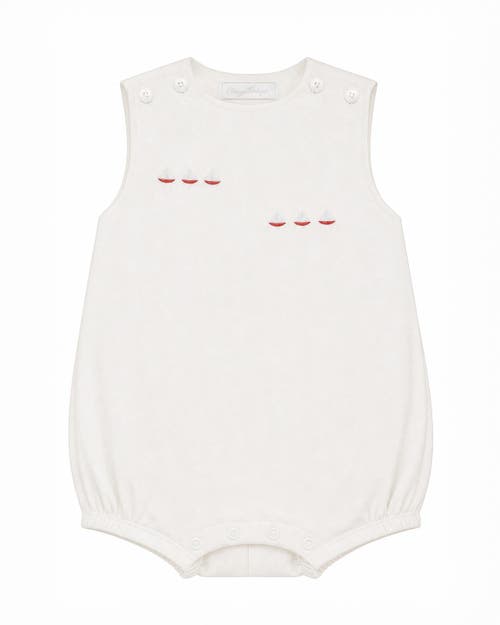 Carriage Boutique Carriage Boutique Girl Pink Sailboats Embrodiered Bubble 3m-baby