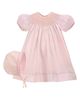 Carriage Boutique Carriage Boutique Imitation Pearl Cross Christening Gown & Bonnet Set - 1
