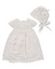 Carriage Boutique Carriage Boutique Lace Christening Gown & Bonnet Set - 1