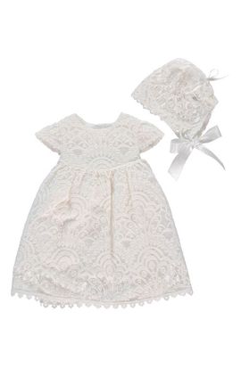 Carriage Boutique Carriage Boutique Lace Christening Gown & Bonnet Set