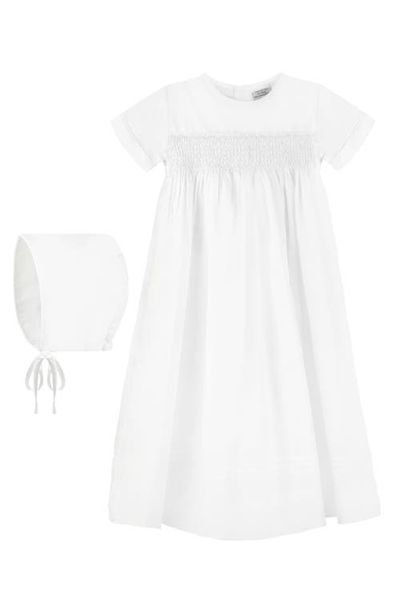 Carriage Boutique Carriage Boutique Smocked Christening Gown & Bonnet Set