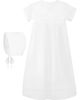 Carriage Boutique Carriage Boutique Smocked Christening Gown & Bonnet Set - 2