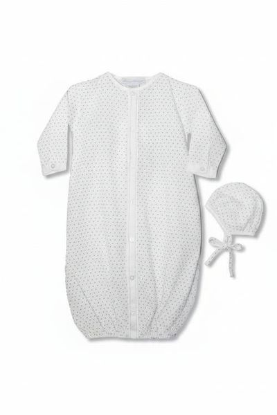 Carriage Boutique Carriage Boutique Star Print Gown with Bonnet - Baby