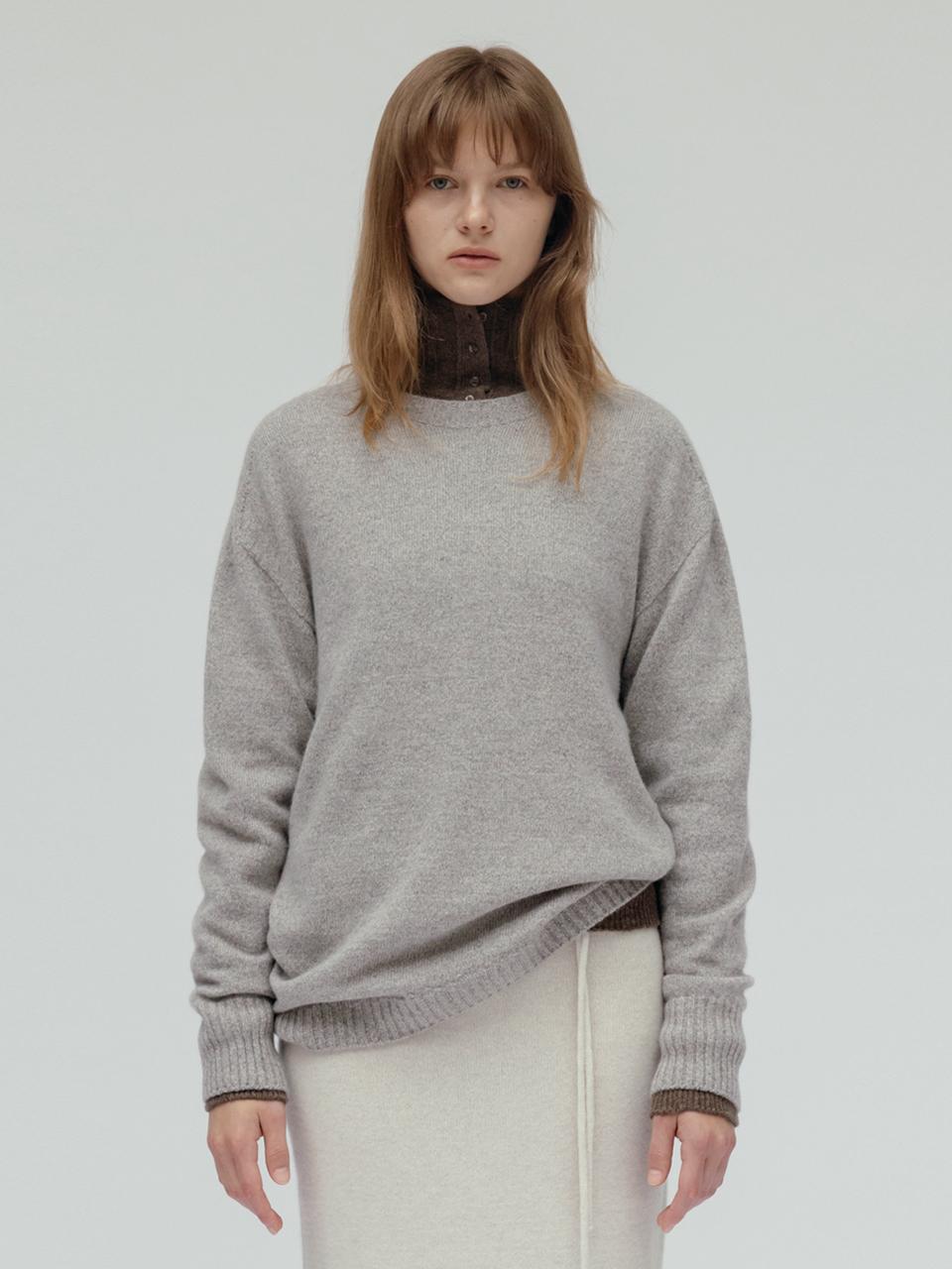 Carriere Baby Alpaca Blend Seamless Loose Knit Top