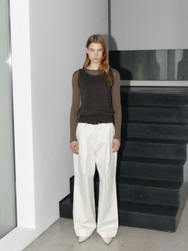 Carriere COTTON ONE TUCK PANTS