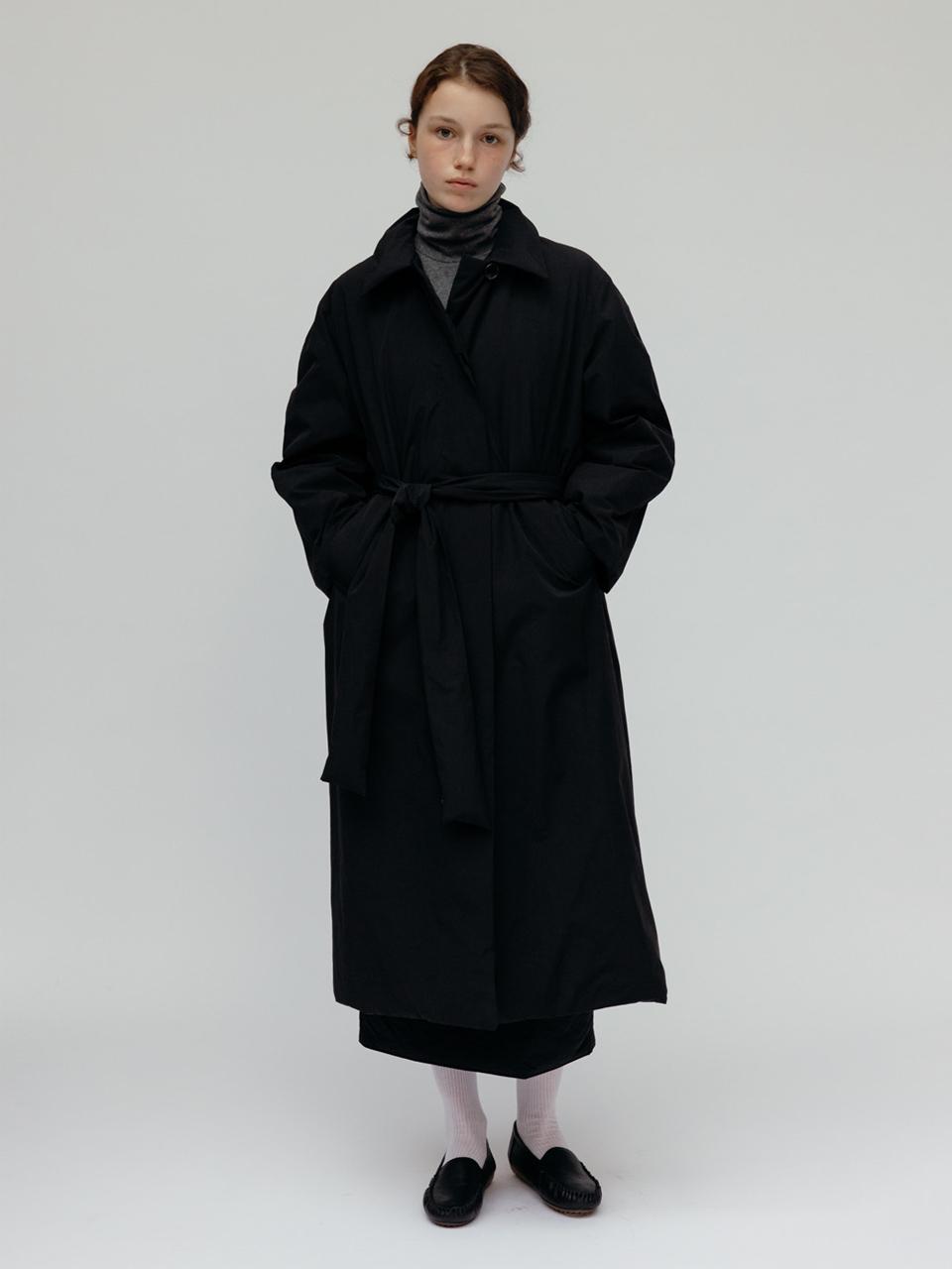 Carriere DOWN BALMACAAN LONG COAT - BLACK