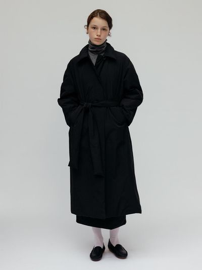 Carriere DOWN BALMACAAN LONG COAT - BLACK