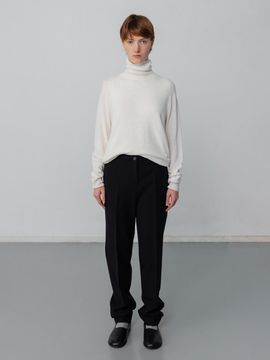 Carriere WOOL BLEND SLIM STRAIGHT PANTS