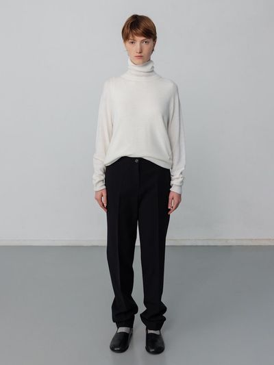 Carriere WOOL BLEND SLIM STRAIGHT PANTS