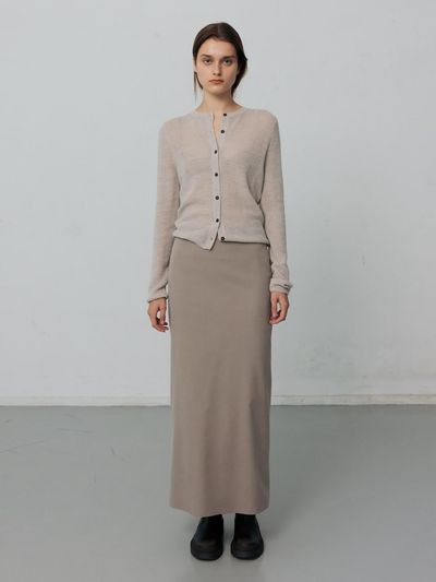 Carriere WOOL BLEND SLIT LONG SKIRT