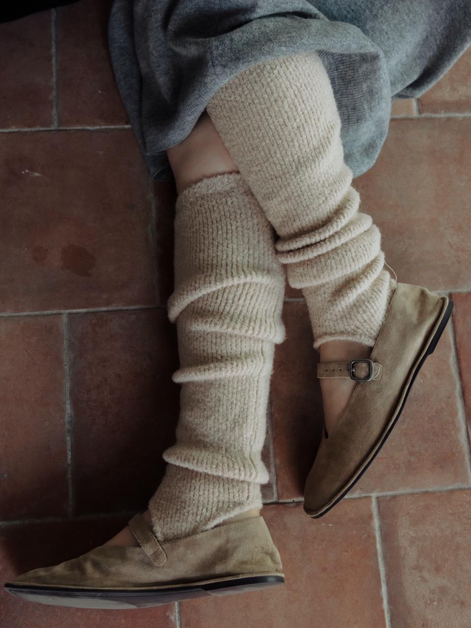 Carriere WOOL BOUCLE KNIT LEG WARMER