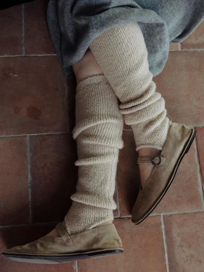 Carriere WOOL BOUCLE KNIT LEG WARMER