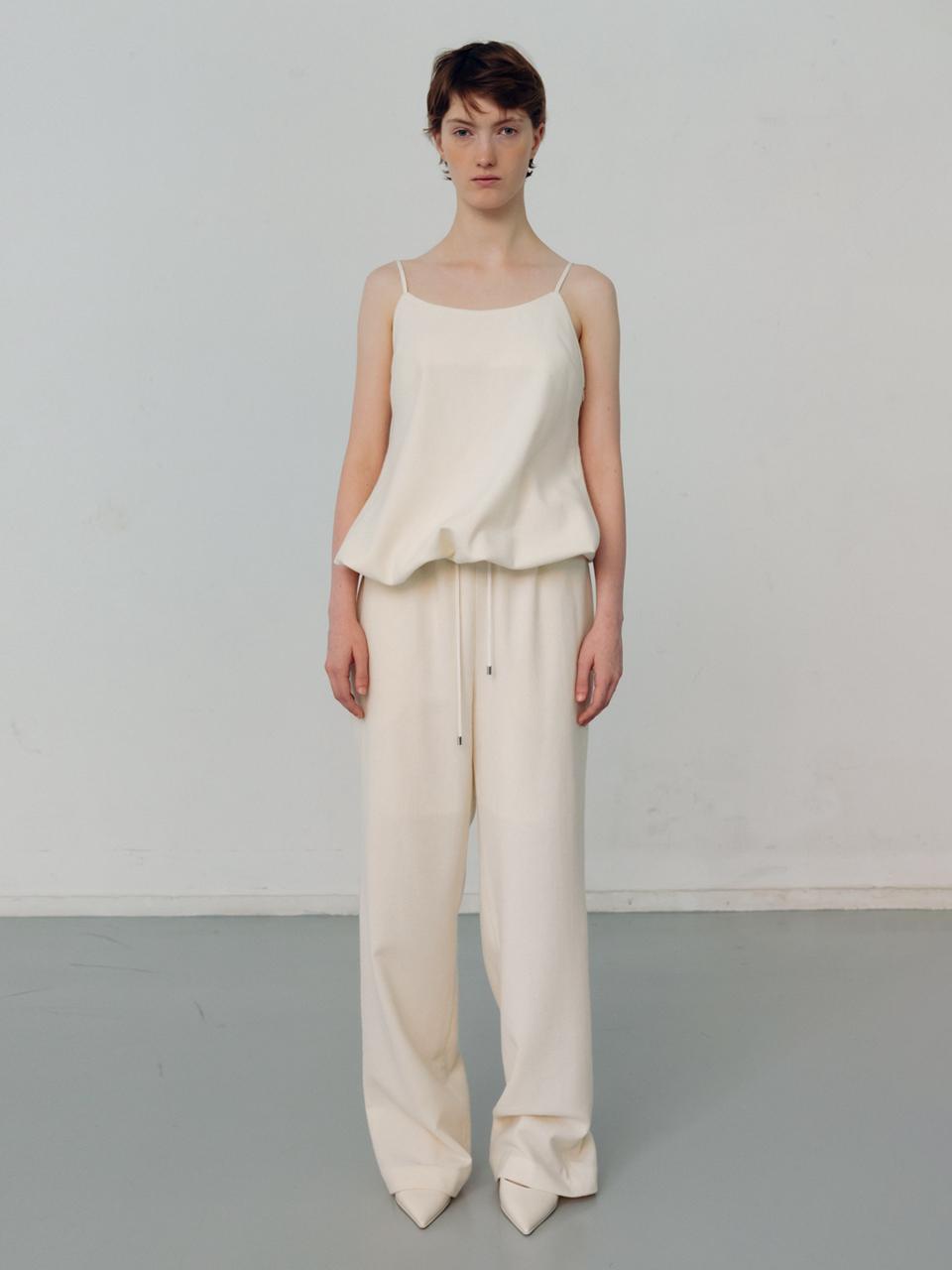 Carriere WOOL STRING BANDING PANTS
