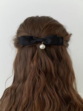 CARRY BARRETTE Carry Bralette Cherie Ribbon Pearl Hair Pin