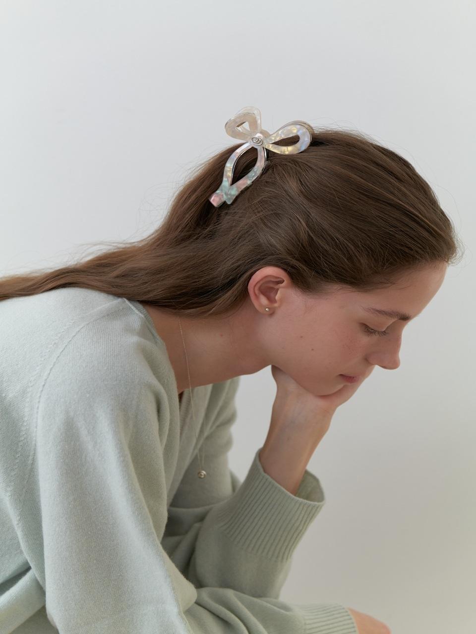 CARRY BARRETTE Carry Bralette Marble Ribbon Hair Claw