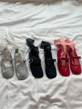 CARRY BARRETTE Mesh Ballet Flat