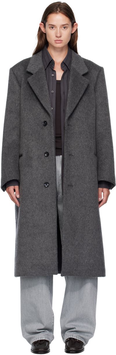 Carter Young Carter Young Gray Hewitt Wool Coat