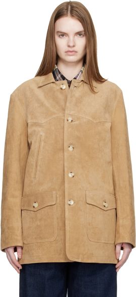 Carter Young Carter Young Tan Chicago Suede Jacket
