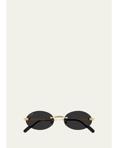 Cartier 53MM Oval Sunglasses