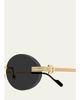 Cartier 53MM Oval Sunglasses - 3