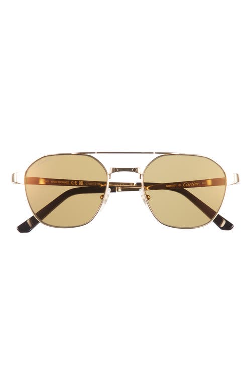 Cartier Cartier 52mm Polarized Pilot Sunglasses