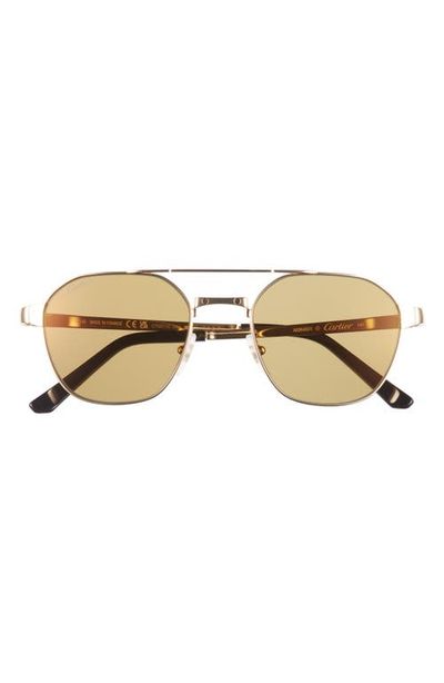 Cartier Cartier 52mm Polarized Pilot Sunglasses