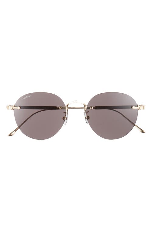 Cartier Cartier 52mm Round Sunglasses