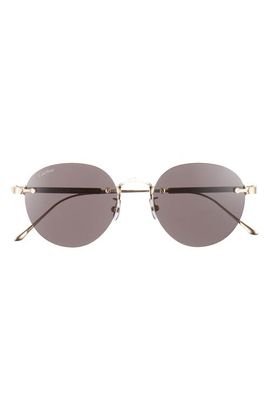 Cartier Cartier 52mm Round Sunglasses