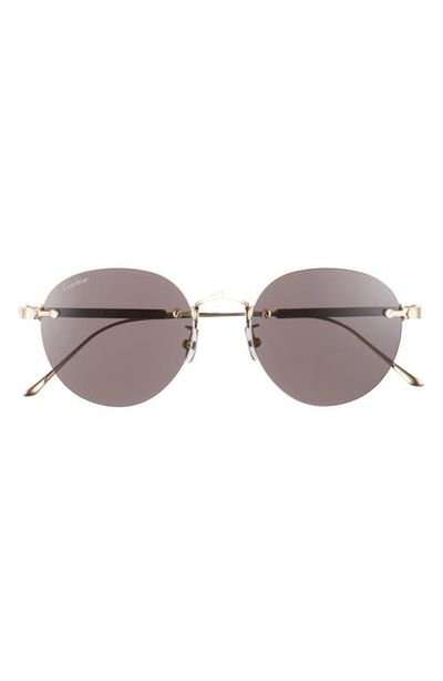 Cartier Cartier 52mm Round Sunglasses
