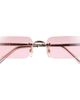 Cartier Cartier 54mm Frameless Rectangular Sunglasses - 1