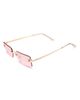 Cartier Cartier 54mm Frameless Rectangular Sunglasses - 2