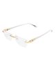 Cartier Cartier 55mm Frameless Rectangular Optical Glasses - 2