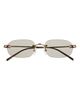 Cartier Cartier 55mm Frameless Rectangular Sunglasses - 1