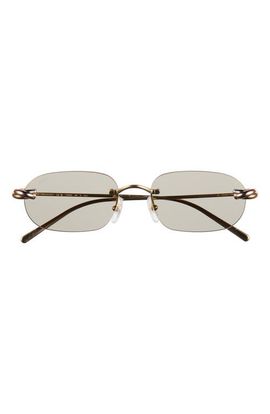 Cartier Cartier 55mm Frameless Rectangular Sunglasses