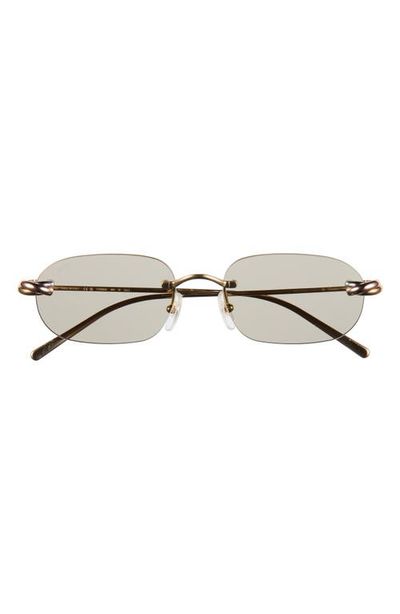Cartier Cartier 55mm Frameless Rectangular Sunglasses