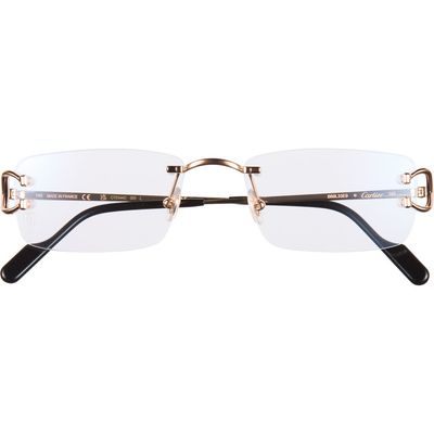 Cartier Cartier 56mm Frameless Rectangular Optical Glasses