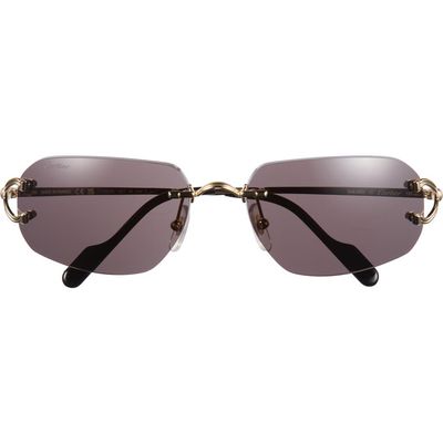Cartier Cartier 58mm Frameless Rectangular Sunglasses