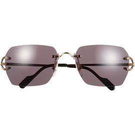 Cartier Cartier 59mm Frameless Rectangular Sunglasses