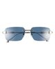 Cartier Cartier 63mm Polarized Gradient Rectangular Sunglasses - 1