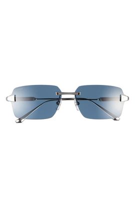 Cartier Cartier 63mm Polarized Gradient Rectangular Sunglasses