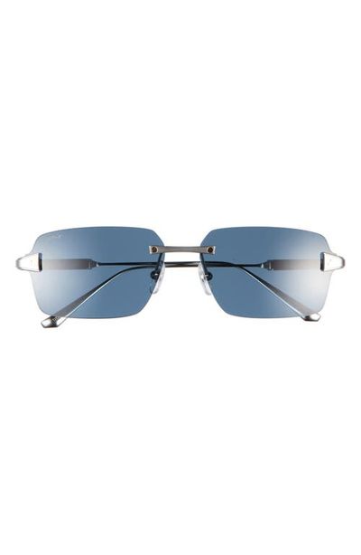 Cartier Cartier 63mm Polarized Gradient Rectangular Sunglasses