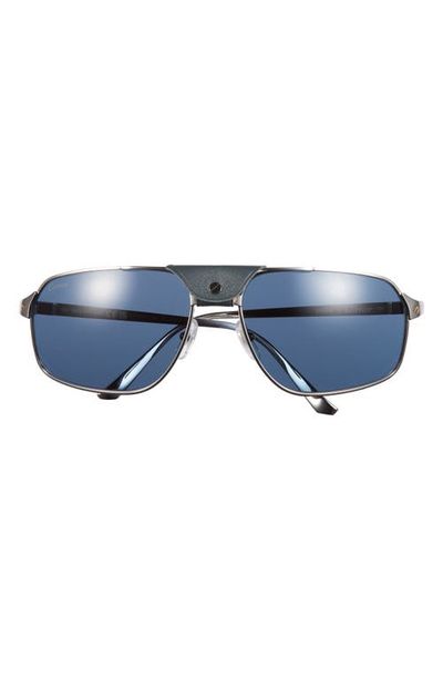 Cartier Cartier 64mm Oversize Navigator Sunglasses
